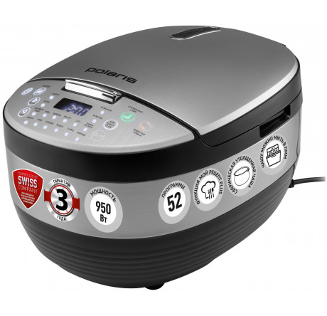 Мультиварка Polaris PMC 0490AD серебристый  Polaris - bologoe-experts.ru – фото 1