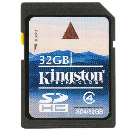 Карта памяти SDHC Kingston 32GB (SD4/32GB) Kingston - bologoe-experts.ru – фото 2