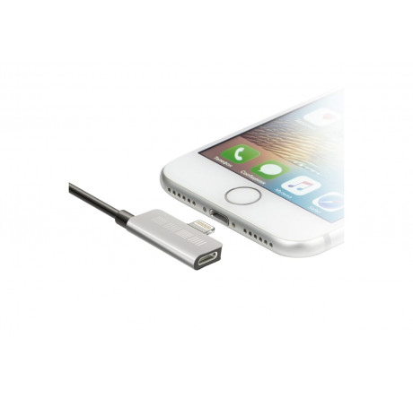 Interstep Lightning, ChargeN Listen,0,2м,Bk/Slv,TPE,мет.кон Кабель  INTERSTEP - bologoe-experts.ru – фото 1