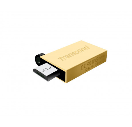 USB флеш-карта Transcend 16GB JETFLASH 380 OTG (Gold) Transcend - bologoe-experts.ru – фото 2