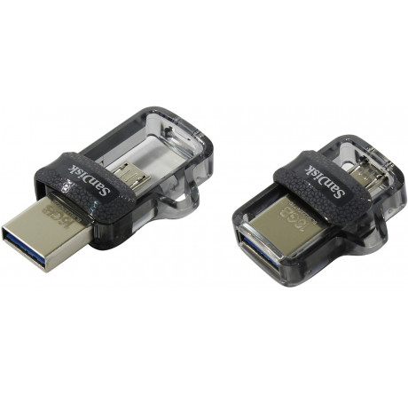 USB флеш-накопитель SANDISK 16Gb Ultra Dual drive черный Sandisk - bologoe-experts.ru – фото 1