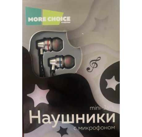 More Choice P71 вакуумные AUX разъём с МК и рег.громкости длина 1.2м черный Наушники MORE CHOICE - bologoe-experts.ru – фото 1