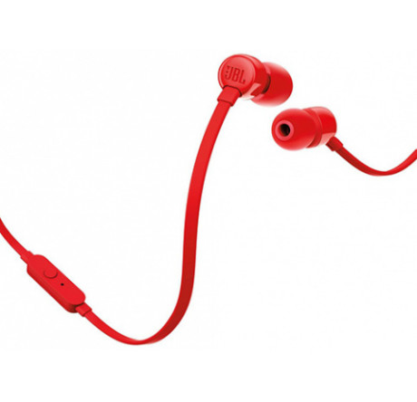 JBL T110RED  T110, красная Гарнитура JBL - bologoe-experts.ru – фото 1