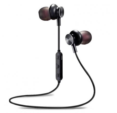 Наушники More choice Bluetooth вакуумные с шейным шнурком BG6 MORE CHOICE - bologoe-experts.ru – фото 1