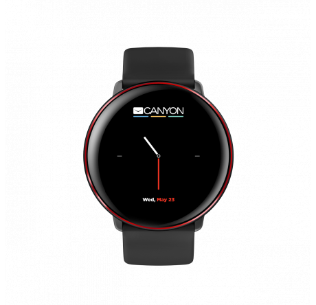 Canyon Marzipan SW-75 1CN-SSW75BR waterproof  черно-красный DS1CNSSW75BR Смарт-часы  CANYON - bologoe-experts.ru – фото 1