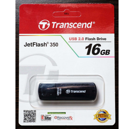 USB флеш-накопитель Transcend 350 USB 2.0 Flash Drive 16GB Transcend - bologoe-experts.ru – фото 1
