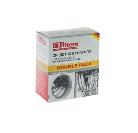 Filtero Double Pack арт 611 Средство от накипи д/ПММ и СМ  Filtero - bologoe-experts.ru – фото 1