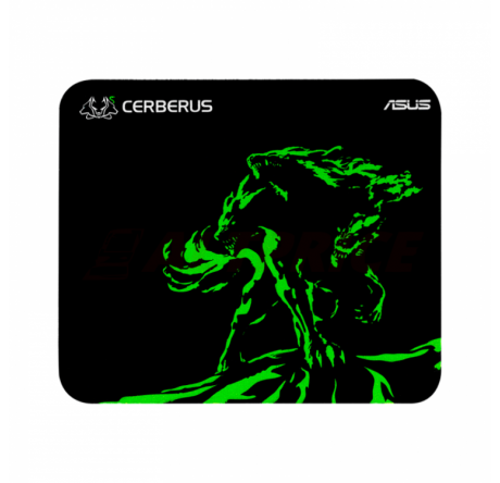 Коврик игровой Asus Cerberus Mini чёрный/зелёный (250 x 210 x 2  Asus - bologoe-experts.ru – фото 1