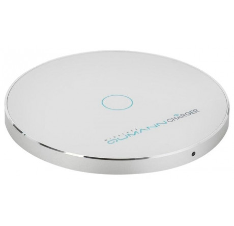 Qumann QWC-02 Wireless Disc Qi Fast Charger White 50521 Беспроводное зарядное устройство  QUMANN - bologoe-experts.ru – фото 1