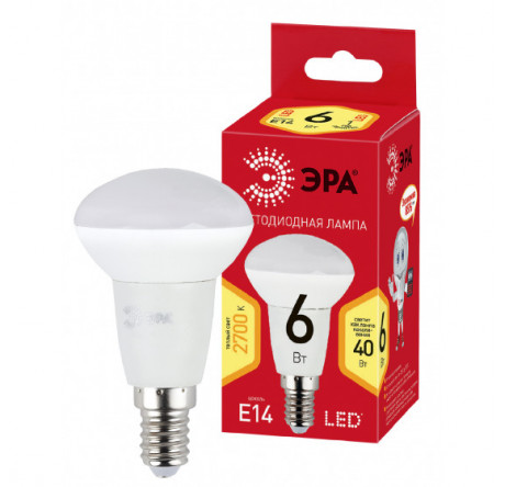 ECO LED R50-6W-827-E14 ЭРА ЭРА - bologoe-experts.ru – фото 1