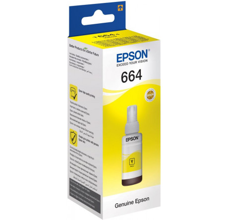 Epson Yellow для L100 70ml желтый C13T66444A Картридж  Epson - bologoe-experts.ru – фото 1