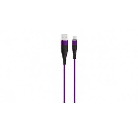 Partner-Olmio SOLID, USB 2.0 - Type-C, 1.2м, 2.1A, усиленный, цвет титановый 039050 Кабель  PARTNER - bologoe-experts.ru – фото 1