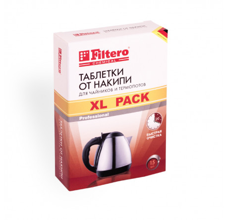 Таблетки от накипи д/чайников Filtero XL Pack, арт 609 Filtero - bologoe-experts.ru – фото 2