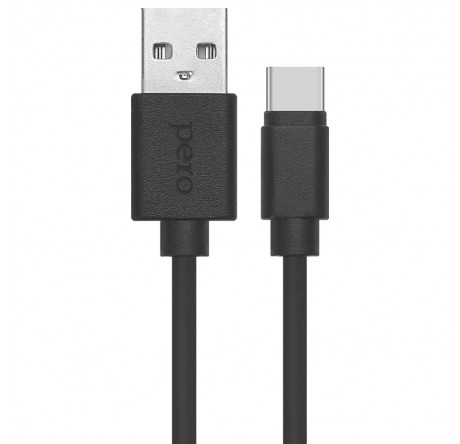 PERO DC-03 Type-C, 2А, 2м, черный Fast Charge Дата-кабель  PERO - bologoe-experts.ru – фото 1