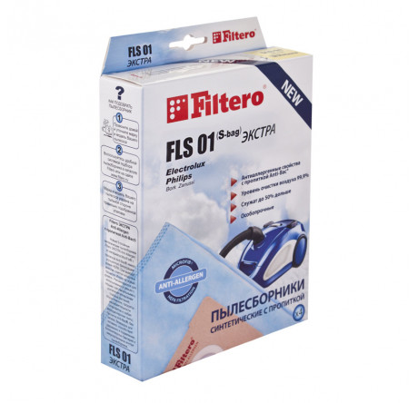Пылесборник Filtero FLS 01 (S-bag) (4) ЭКСТРА Filtero - bologoe-experts.ru – фото 1