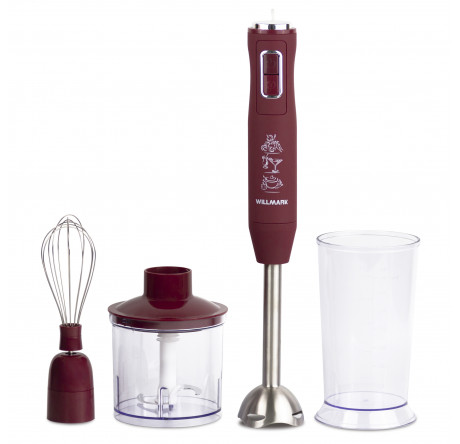 Блендер Willmark WHB-1450PS бордовый  WILLMARK - bologoe-experts.ru – фото 1