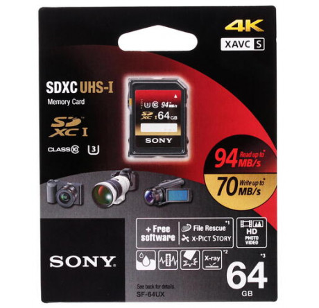 Карта памяти Sony SDHC 64 Gb Class 10 Sony - bologoe-experts.ru – фото 1