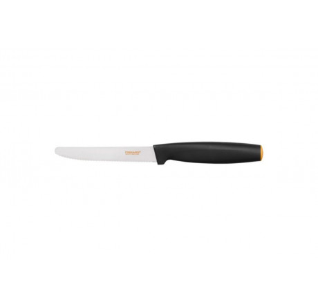Fiskars 1014208 [FF Softgrip; 12см; нерж.; тверд. 53ед.] Нож кух. д/томатов  Fiskars - bologoe-experts.ru – фото 1
