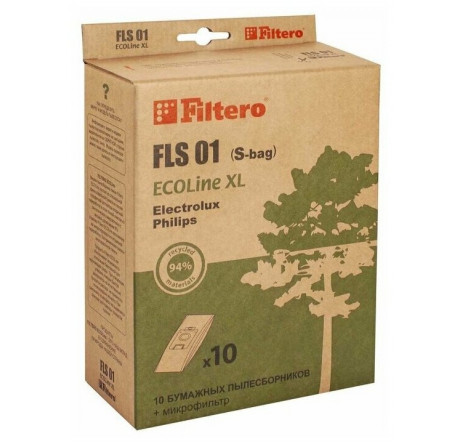 Пылесборник Filtero FLS 01 (S-bag) (10+) XL ECOLine Filtero - bologoe-experts.ru – фото 1