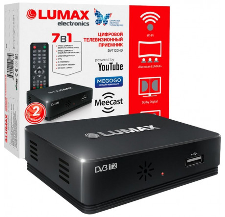 Lumax DVB-T2 DV1120HD Цифровой телевизионный приемник  Тюнер LUMAX - bologoe-experts.ru – фото 1