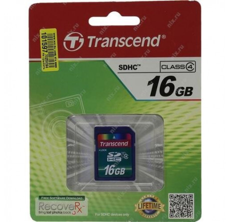 Карта памяти SDHC Transcend 16GB (TS16GSDHC4) Transcend - bologoe-experts.ru – фото 1