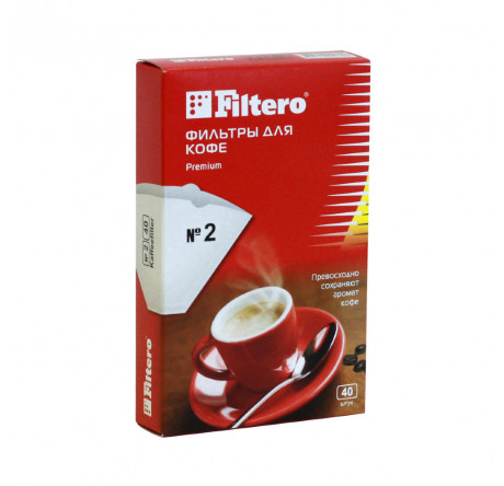 Фильтры для кофе Filtero №2/80, коричневые Filtero - bologoe-experts.ru – фото 1