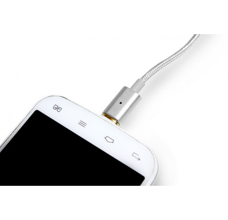 Partner магнитный USB 2.0 - Apple iPhone/iPod/iPad с разъемом 8pin 1.2м нейлон ПР033505 Кабель  PARTNER - bologoe-experts.ru – фото 1