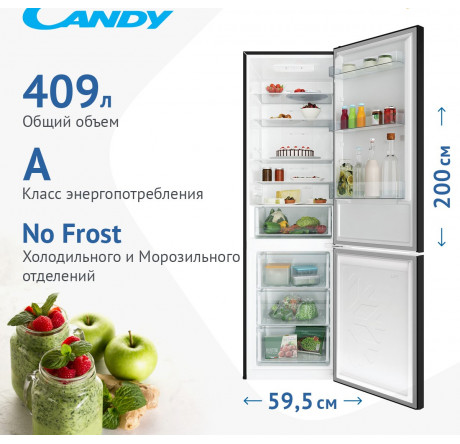 Candy CCRN 6200B Холодильник двухкамерный  Candy - bologoe-experts.ru – фото 1