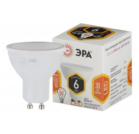 LED MR16-6W-827-GU10 ЭРА ЭРА - bologoe-experts.ru – фото 1