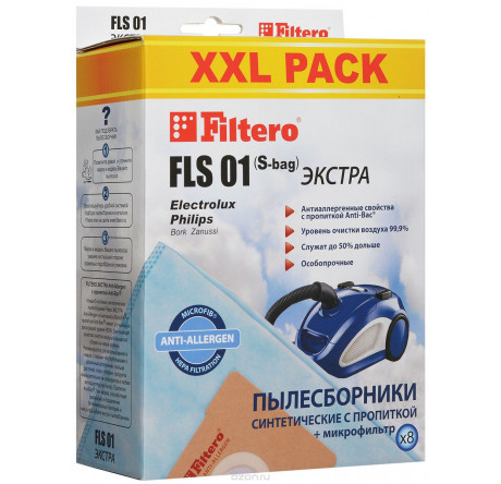 Пылесборник Filtero FLS 01 (S-bag) (8) XXL PACK Filtero - bologoe-experts.ru – фото 1