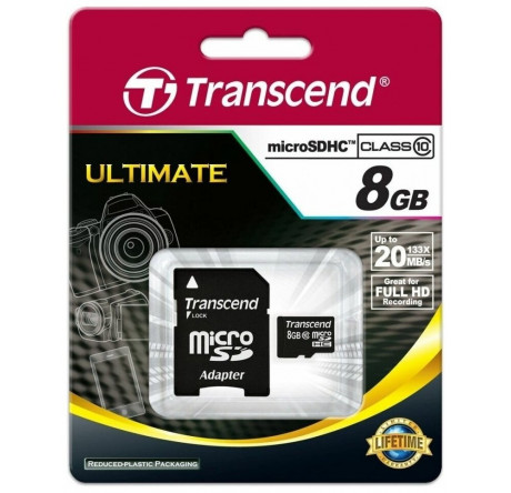 Карта памяти Transcend 8GB SDHC Class10 Transcend - bologoe-experts.ru – фото 1