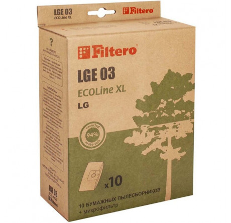 Пылесборник FILTERO LGE 03 (10+фильтр) ECOLine XL Filtero - bologoe-experts.ru – фото 1