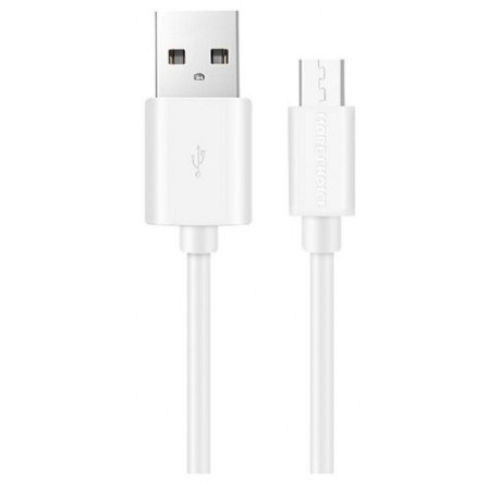 More choice USB 2.1A для micro USB Light 1м белый K13m Дата-кабель  MORE CHOICE - bologoe-experts.ru – фото 1