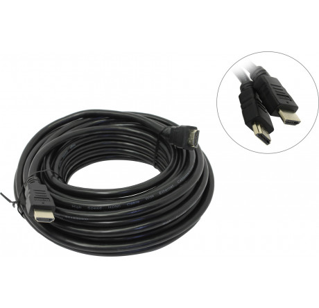 Gembird CC-HDMI4-10M, 10м, v1.4, 19M/19M, черный, позол.разъемы, экран, пакет Кабель HDMI  GEMBIRD - bologoe-experts.ru – фото 1